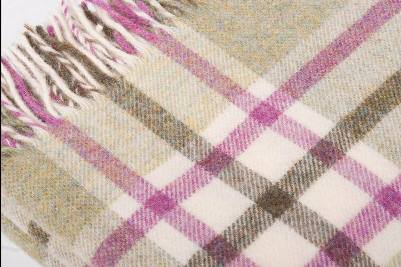 BR-TGP-Bronte-Tartan-Groen-Paars-wollen-dekentje