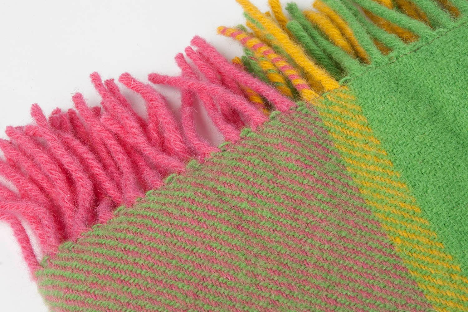 Tweedmill-Picknickkleed-wol-Geblokt-Groen-roze-waterdicht