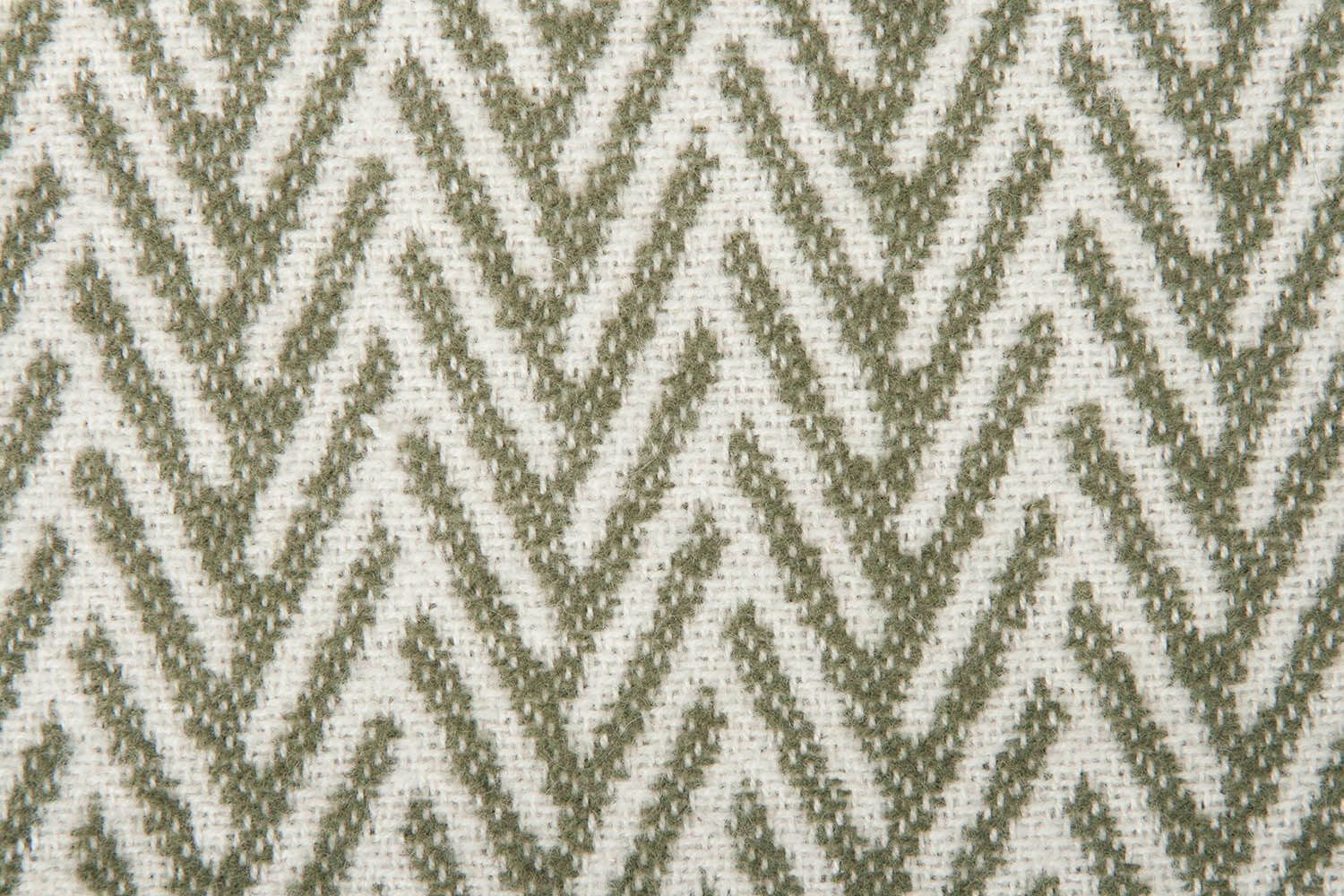 Tweedmill-plaid-VGW-Visgraat-Olijf-groen-wit-katoen-dekentje