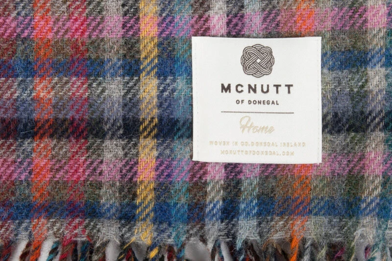 McNutt plaid - geruit - Bluebell-wollen-dekentje