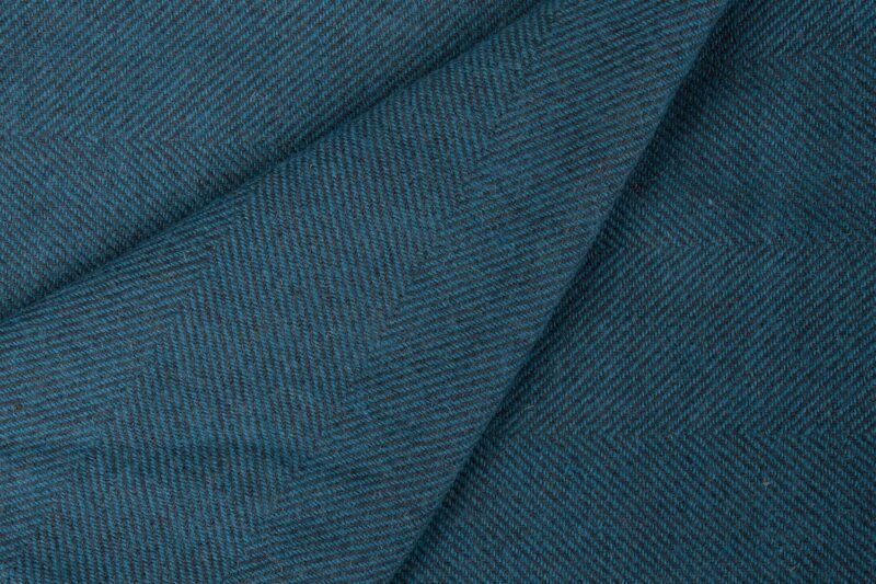 McNutt plaid lamswol - effen - Blauw grijs-lamswollen-dekentje