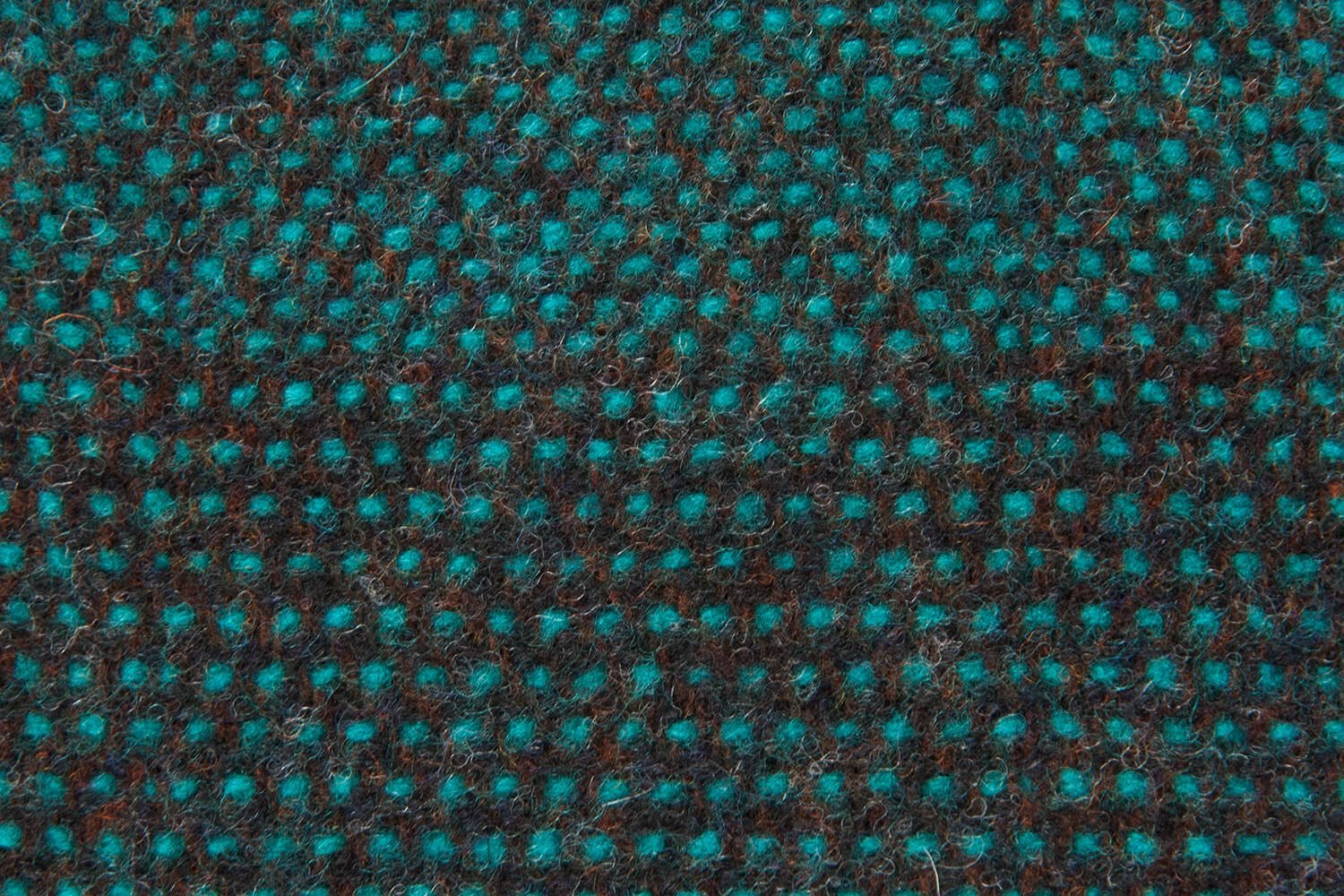 McNutt plaid lamswol-stippellijn-Mintblauw bruin-lamswollen-dekentje