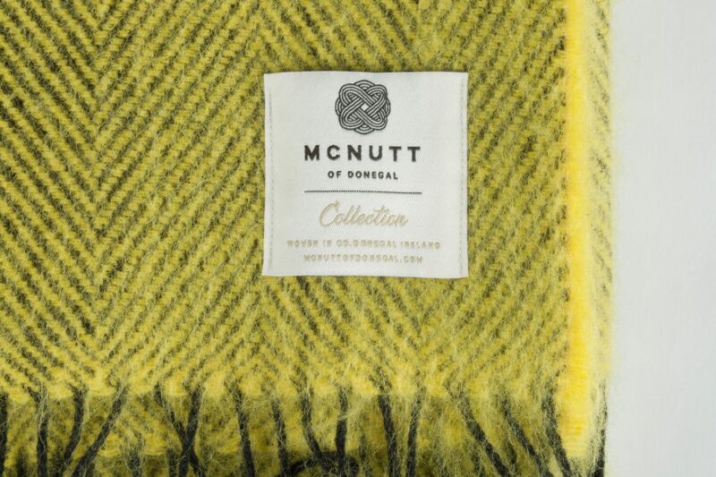 McNutt plaid - visgraat - Lemon-wollen-dekentje