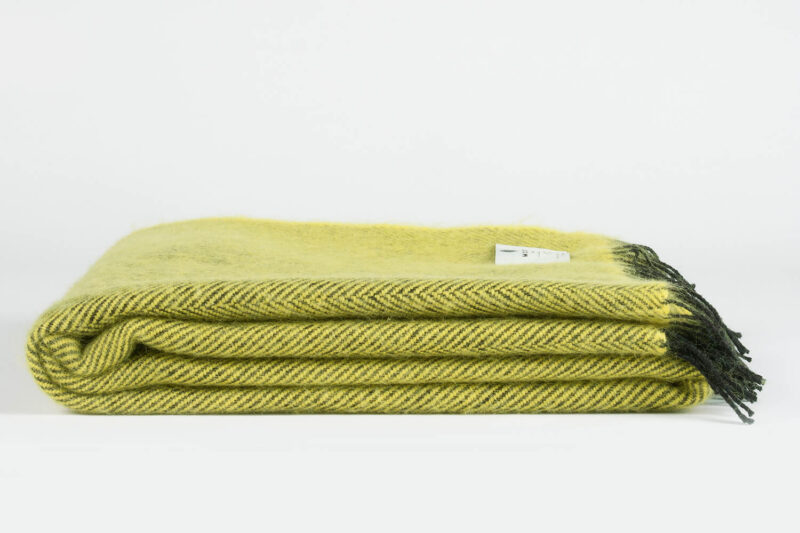 McNutt plaid - visgraat - Lemon-wollen-dekentje