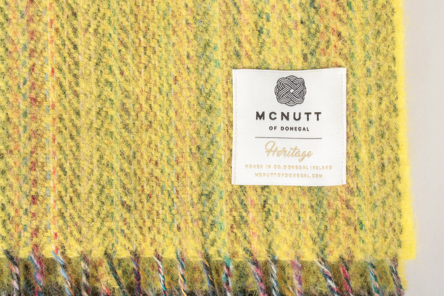 McNutt plaid - Tweed Gestreept - Geel-wollen-dekentje