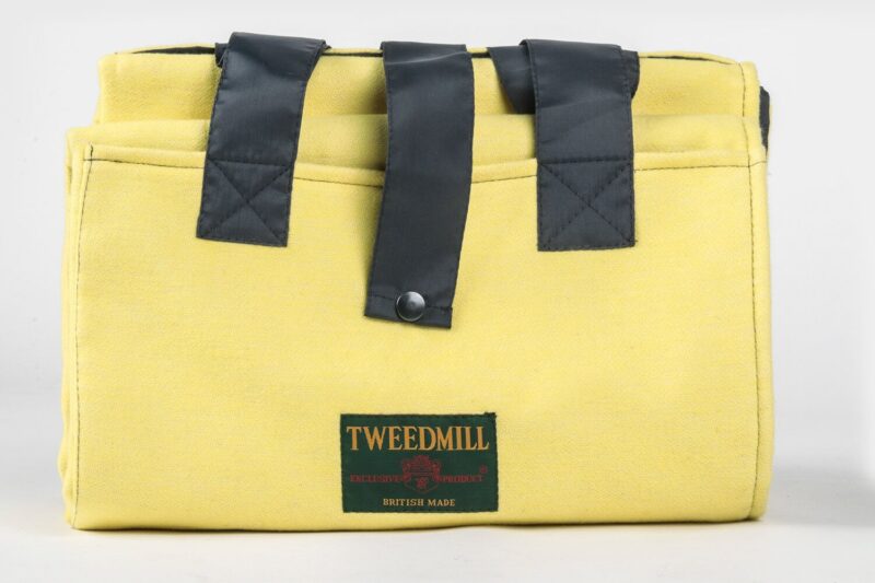 Tweedmill-Picknickkleed-Tasje-Katoen-Effen-Geel-waterdicht