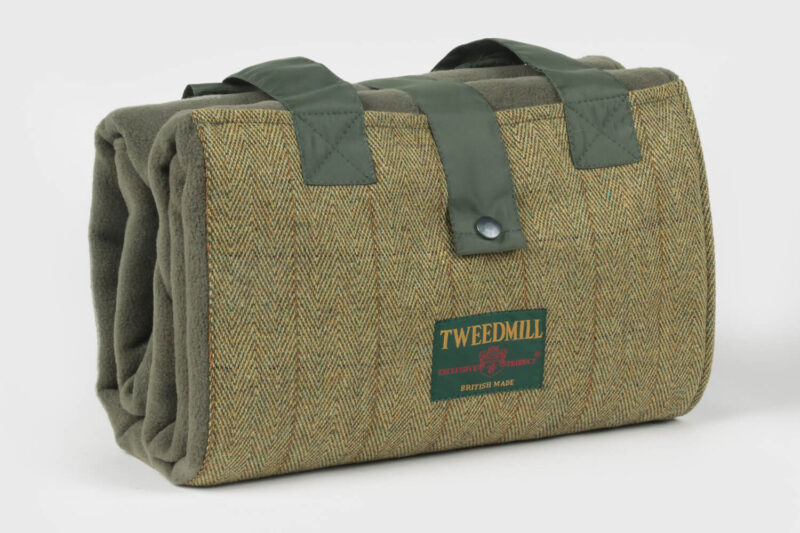 Tweedmill-Picknickkleed-Tasje-Wol-Tweed-Olijf groen-waterdicht