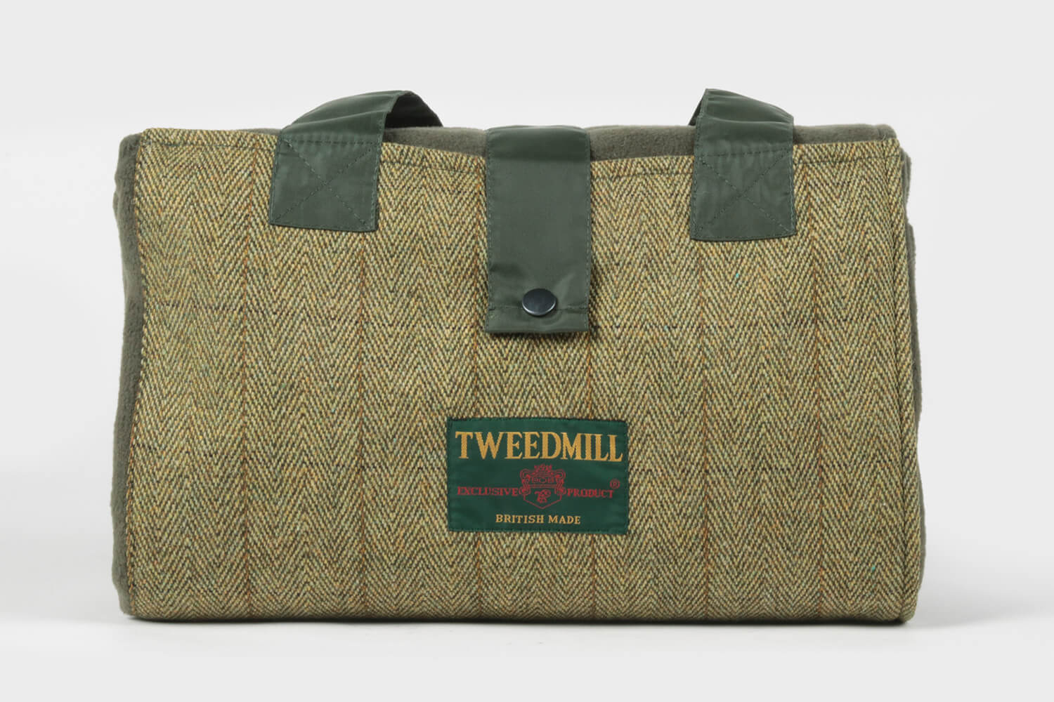 Tweedmill-Picknickkleed-Tasje-Wol-Tweed-Olijf groen-waterdicht