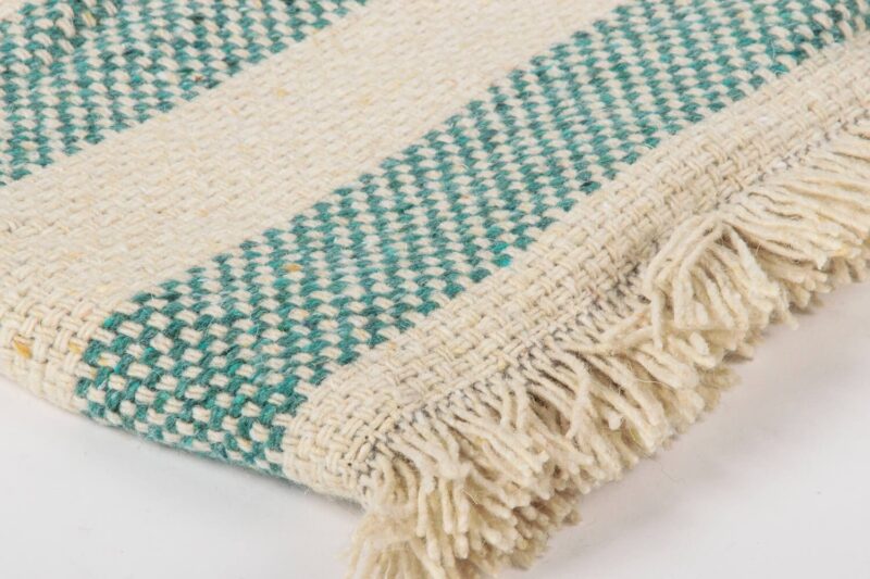 Tweedmill-Picknickkleed wol-Banen-Groen-Beige-waterdicht