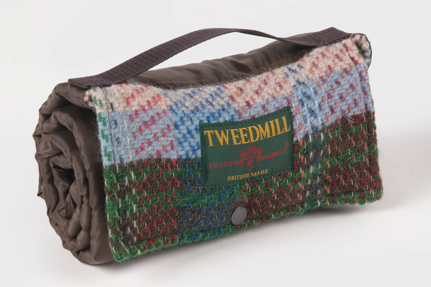 Tweedmill-Picknickkleed wol-Tartan-Groen-Bruin-Recycled-waterdicht