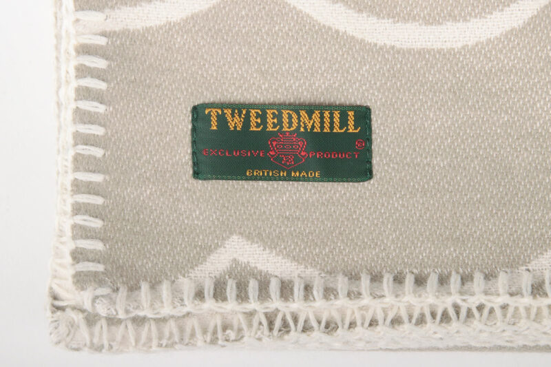 Tweedmill-Golven Grijs Beige-katoenen-dekentje-plaid