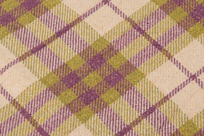 Tweedmill-Picknickkleed wol-Tartan-Groen-Paars-waterdicht