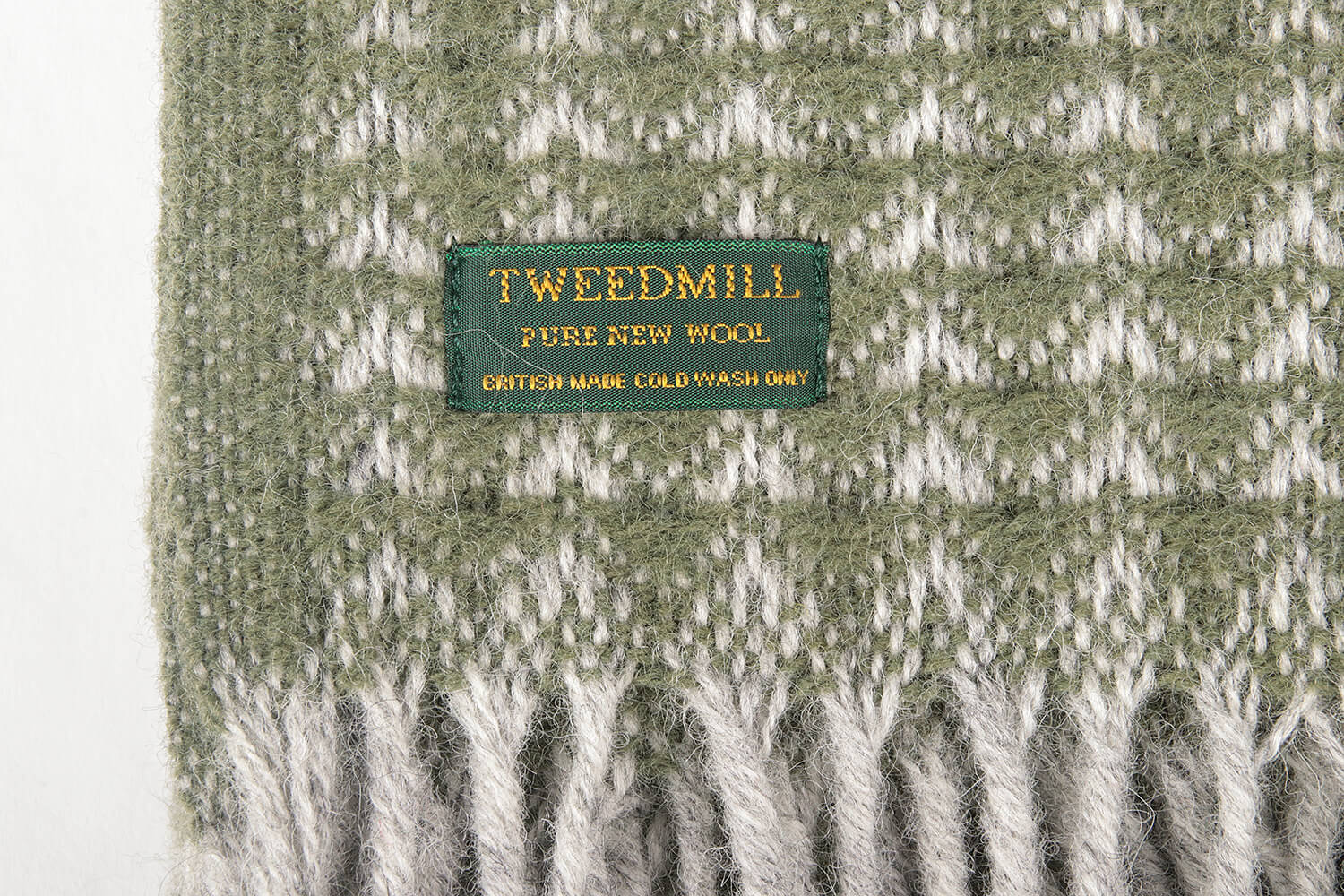 Tweedmill-Treetop-Groen-wollen-dekentje-plaid