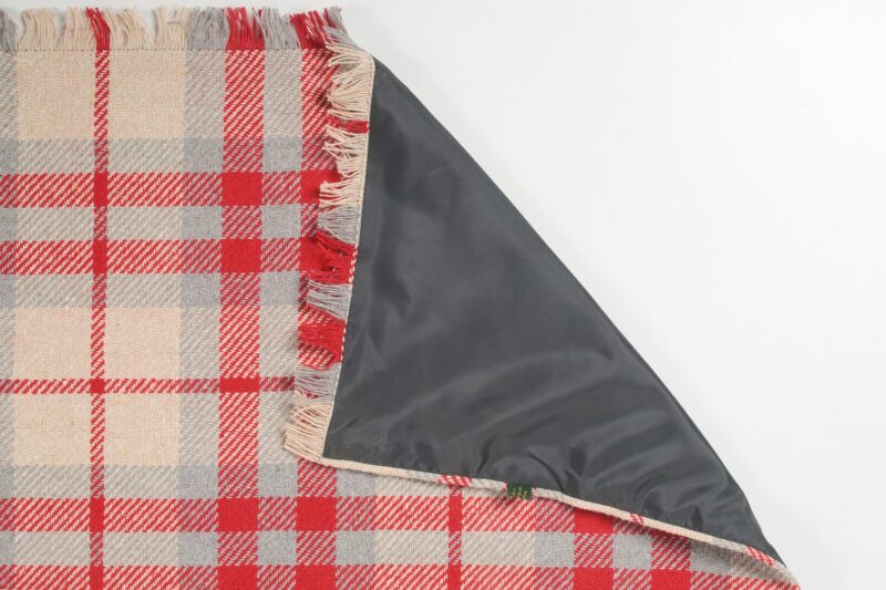 Tweedmill-Picknickkleed-wol-Tartan-Rood-beige-waterdicht