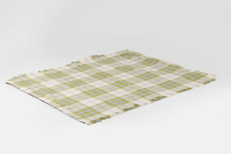 Tweedmill-Picknickkleed-wol-Tartan-Appelgroen-beige-grijs-waterdicht