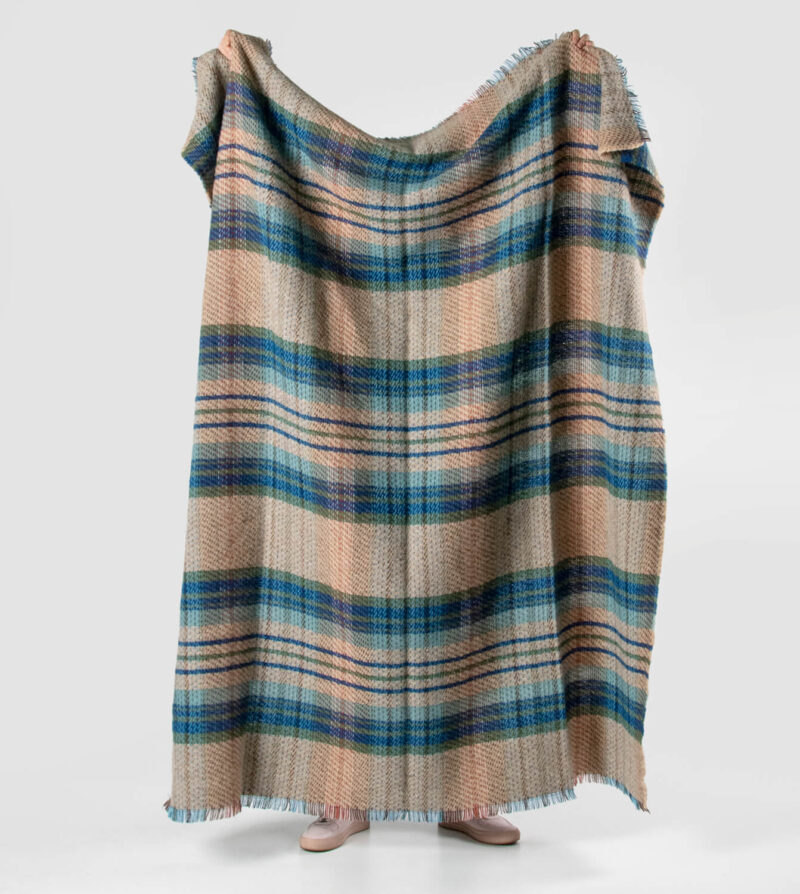 Tweedmill plaid LARGE Recycled wol-Tartan KENT-wollen-dekentje