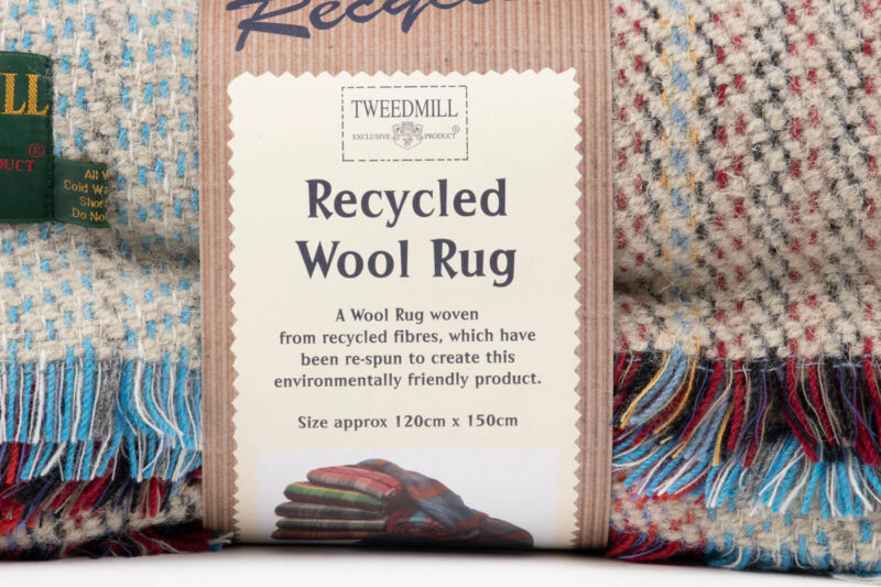 Tweedmill plaid MEDIUM Recycled wol-Tartan OXFORD-wollen-dekentje