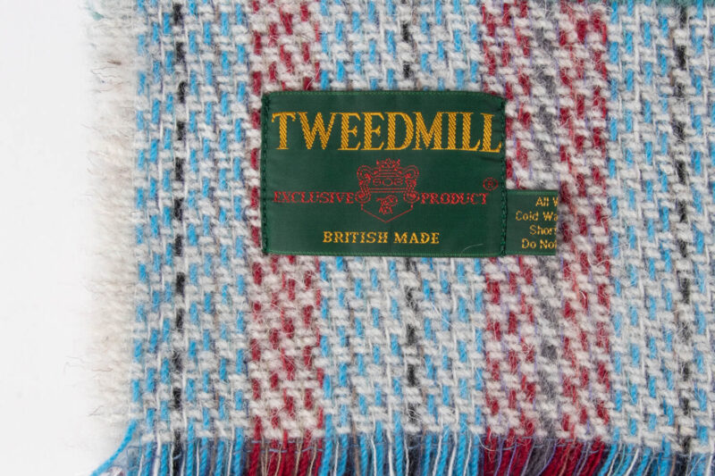 Tweedmill plaid MEDIUM Recycled wol-Tartan SUNBURY-wollen-dekentje