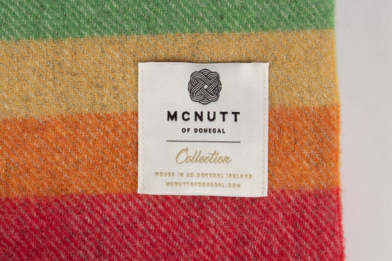 McNutt plaid - effen - Regenboog grijs-wollen