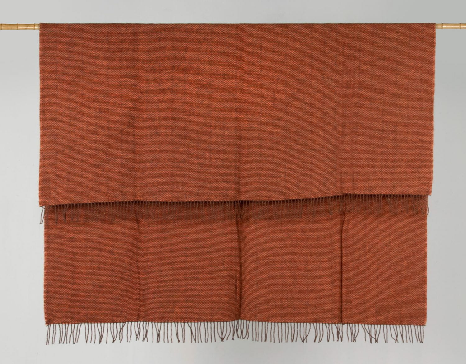 McNutt plaid - effen - Spicy orange-oranje-wollen-dekentje-a