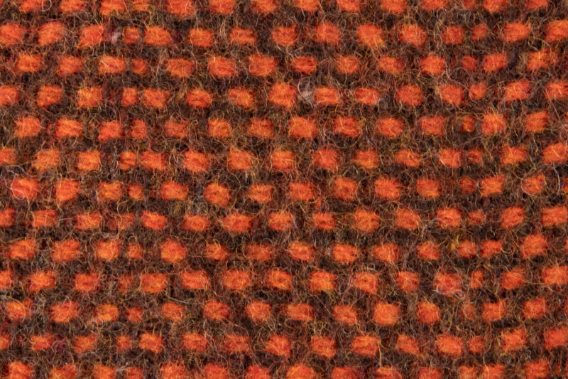 McNutt plaid - effen - Spicy orange-oranje-wollen-dekentje-a