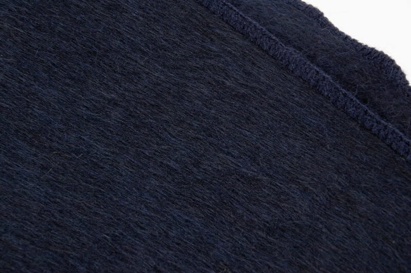 Ecuafine plaid-Effe-Donker blauw-Alpaca wol - wollen-dekentje-a