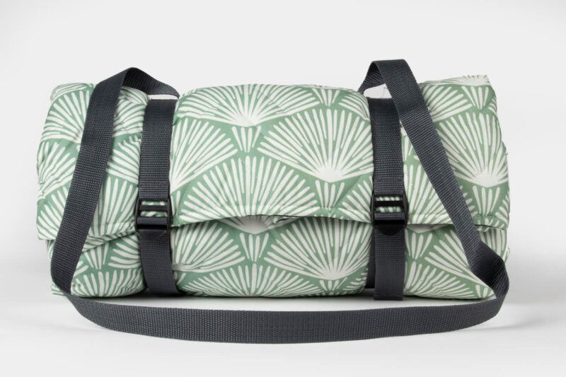 Tweedmill-Picknickkleed waterproof-Palmleaf-Groen-waterdicht-a