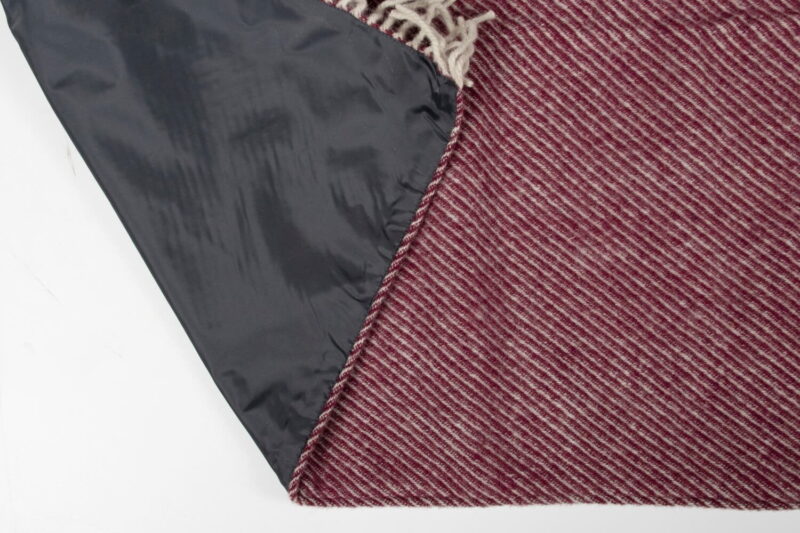 Tweedmill-Picknickkleed wol-Strepen diagonaal Rosewood-Rood-waterdicht-a