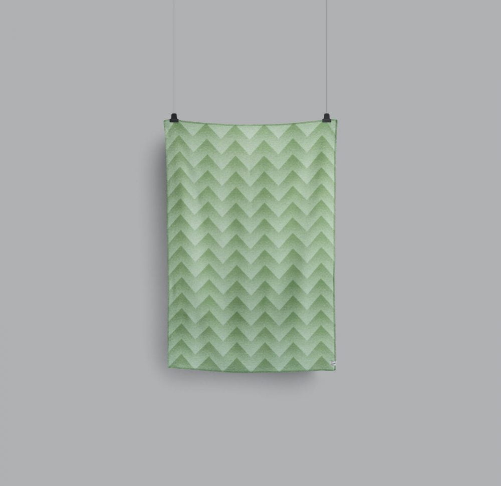 Røros -Wollen Plaid - Mint