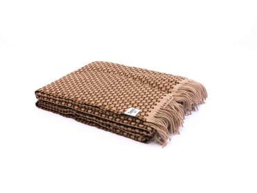 Røros "Isak" - Wollen Plaid - Kastanje Bruin-1