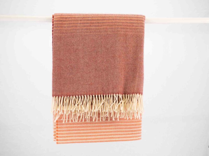 McNutt Merino plaid oranje bruin-3