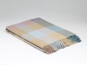 McNutt - Merino Lamswollen Plaid - Creme geblokt