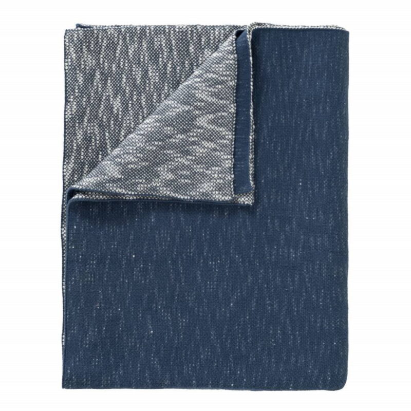 Fresk - Gebreide Deken - Giraf Indigo - Blauw/Grijs/Wit - Afbeelding 4