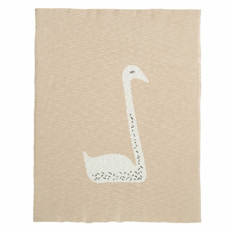 Fresk - Gebreide Deken - Swan Peach - Roze/Wit - Afbeelding 3