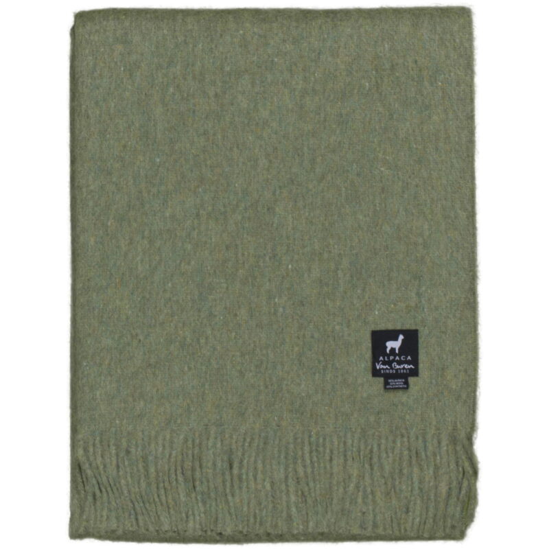 Alpaca Wollen Plaid | Licht Groen | 200x150cm