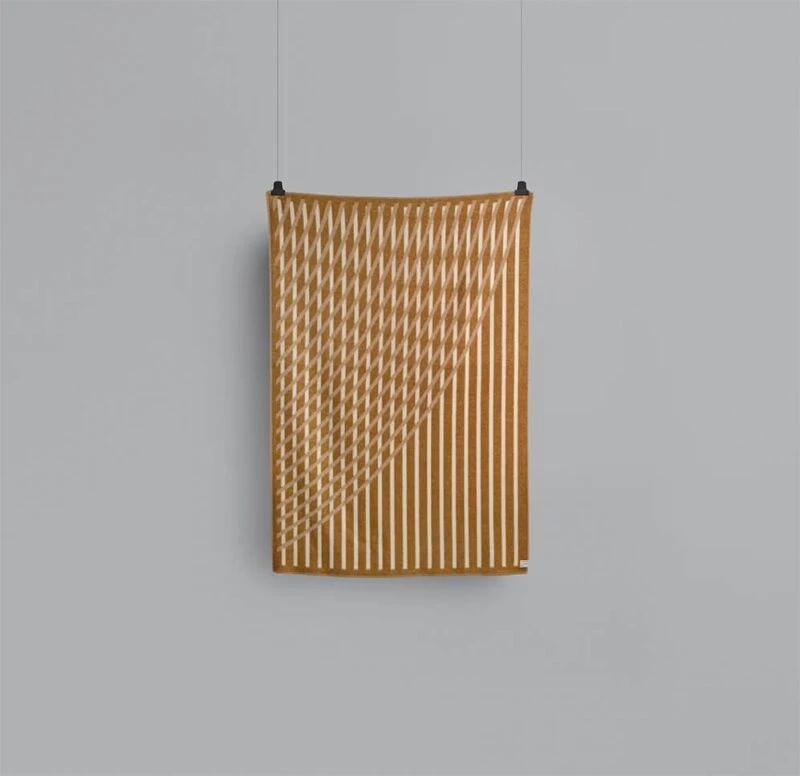 Røros "Bislett" - Wollen Plaid - Cappuccino