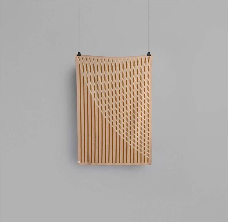 Røros "Bislett" - Wollen Plaid - Cappuccino