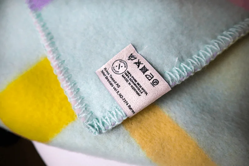 Røros "City" - Wollen Plaid - Pastel