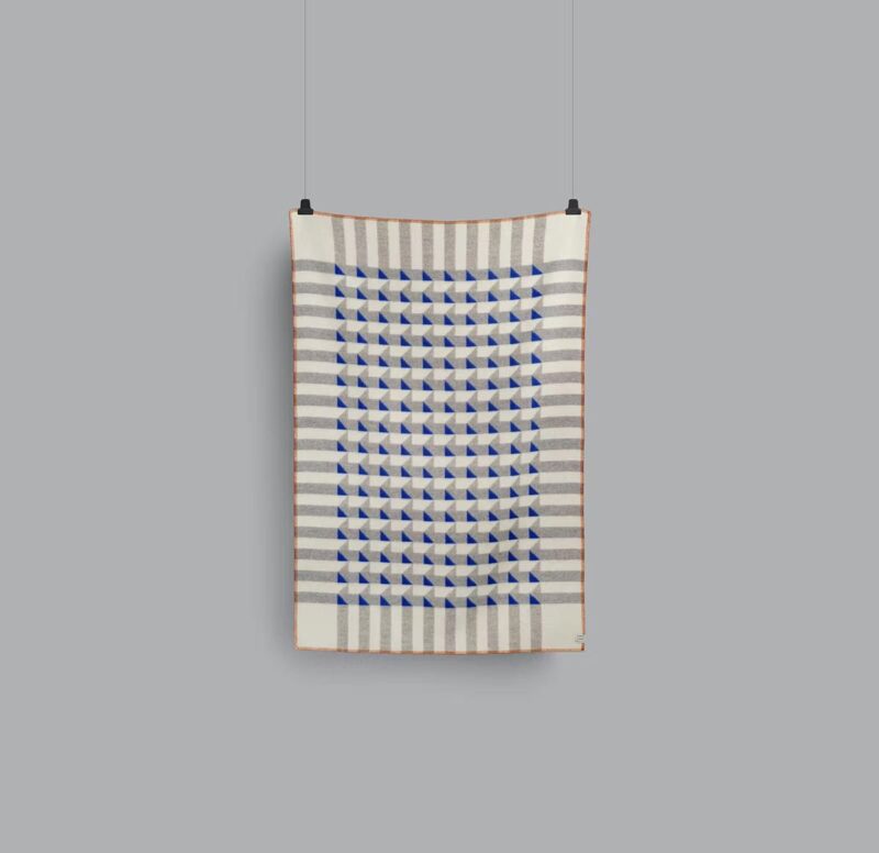 RØROS “KVAM” – WOLLEN PLAID – BLAUW