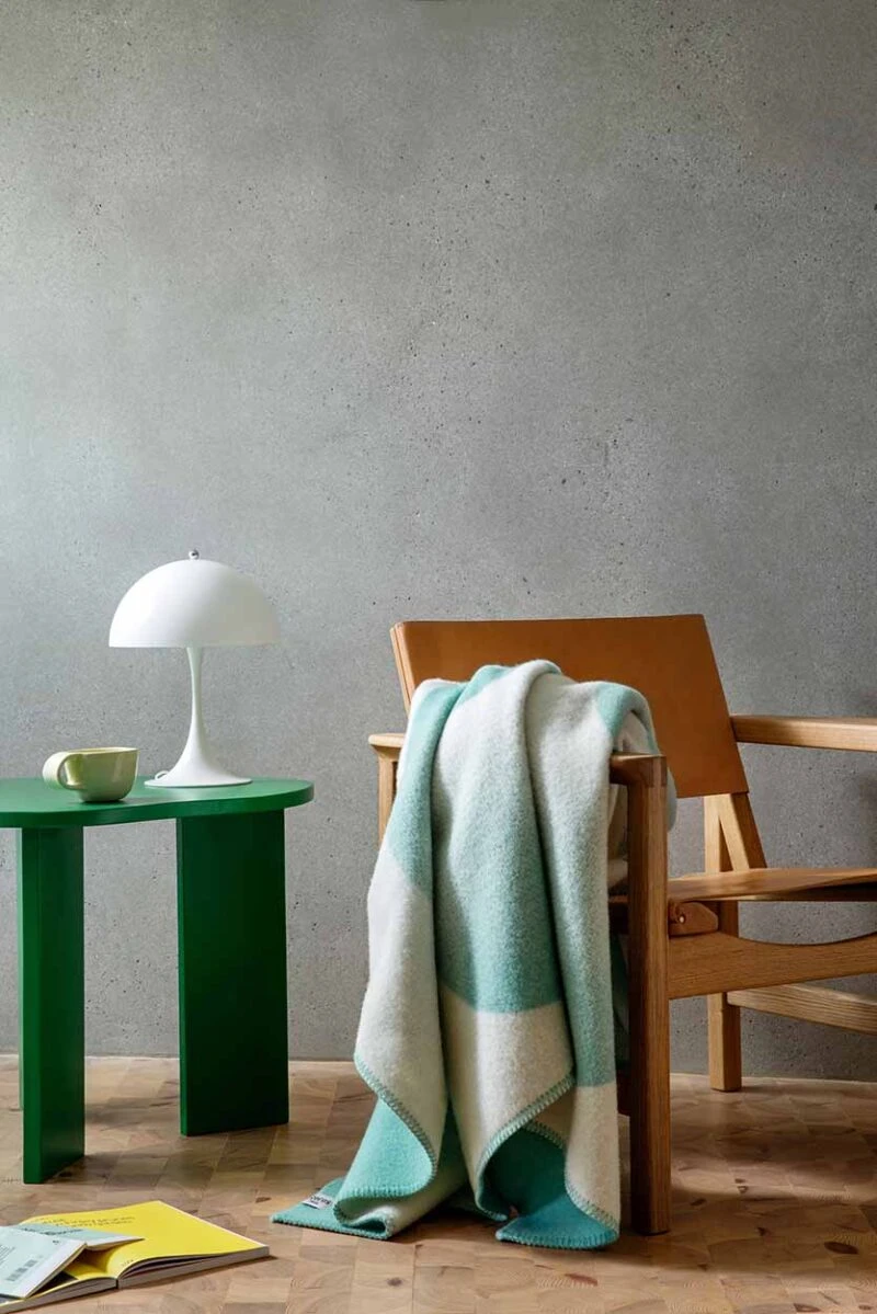 RØROS “MOON” – WOLLEN PLAID – GROEN