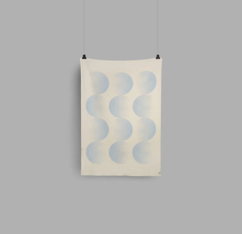 RØROS “MOON” – WOLLEN PLAID – BLAUW