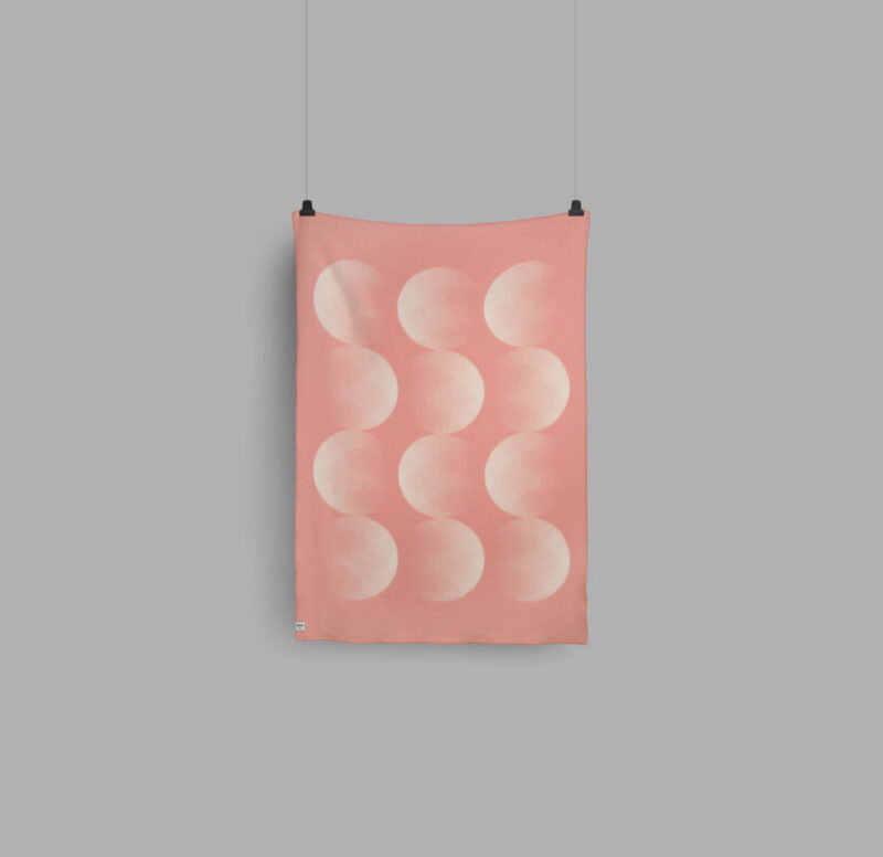 RØROS “MOON” – WOLLEN PLAID – ROZE