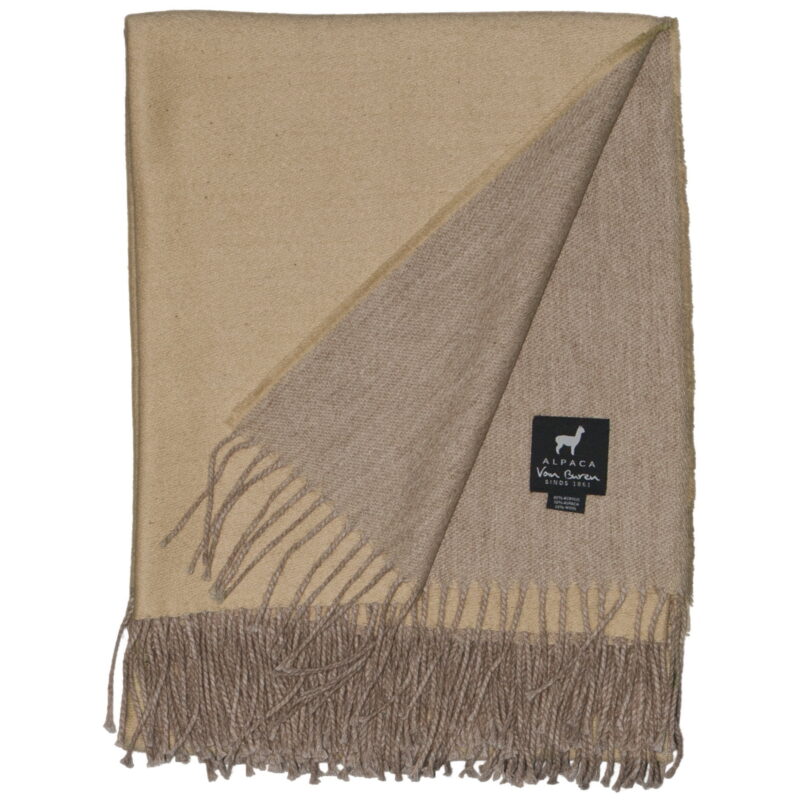 Alpaca Wollen Plaid Light - Camel