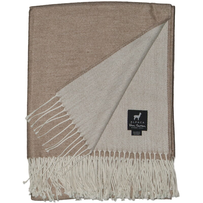 Alpaca Wollen Plaid Light - Beige