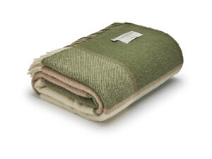 Tweedmill - Wollen Plaid - Geblokt - Groen