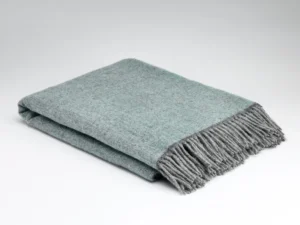 McNutt - Cashmere & Merino Lamswollen Plaid - Effen - Aqua