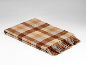 McNutt - Merino Wollen Plaid - Geblokt - Bruin