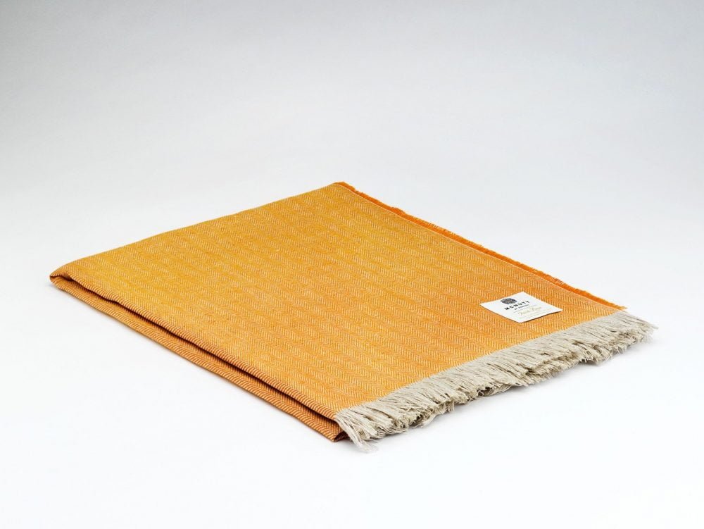 McNutt - Linnen Plaid - Visgraat - Oranje