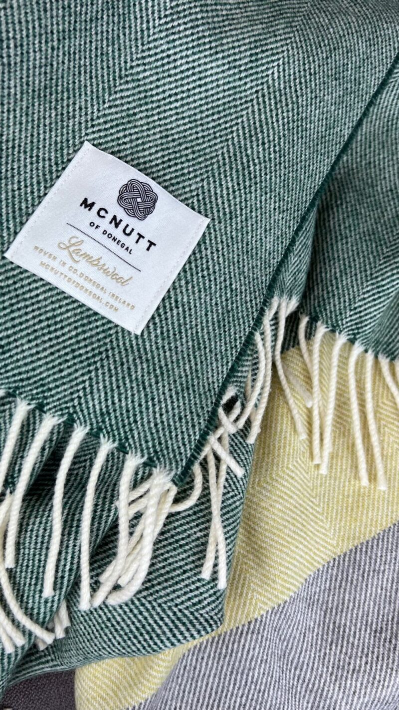 McNutt - Merino Lamswollen Plaid - Dublin - Groen/Grijs