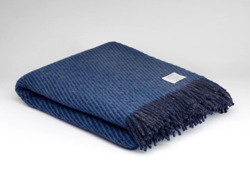 McNutt - Wollen Plaid - Gestreept - Blauw/Donkerblauw